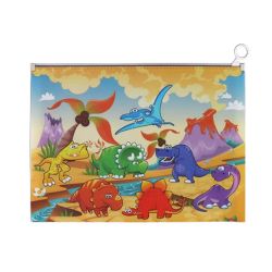Foska Папка Динозаври, A4, с цип, асорти