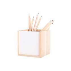 BESTSUB Поставка за моливи, с плъзгаща се вложка за печат