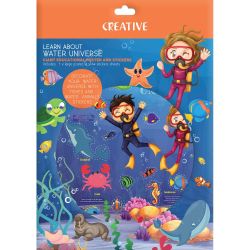 Комплект плакат със стикери Creative, Sea