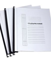 Папка бяла картонена за картотека Бял A4