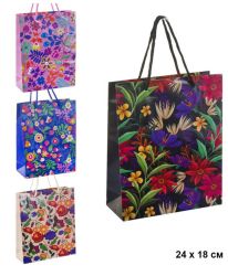 Подаръчна торбичка цветя, 18/24см