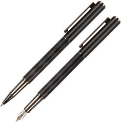 Комплект Wellington Infinity, ролер и писалка, черен