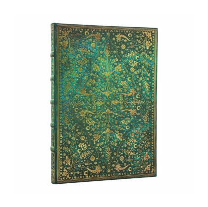 Paperblanks Тефтер Emerald Flower, Midi, нелиниран, твърда корица, 72 листа