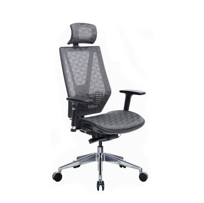 Ергономичен стол RFG TECH@LINE, Multi-function механизъм, до 250 kg, сив