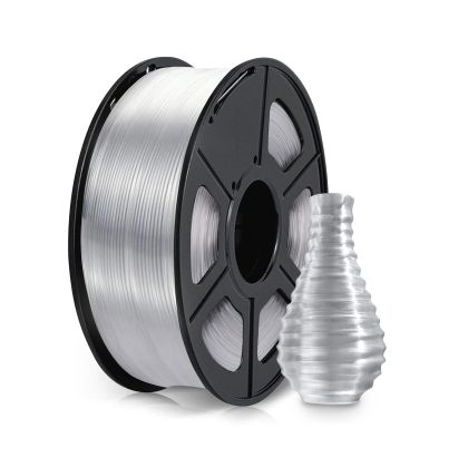 Филамент за 3D принтер, PLA+, 1.75 mm, 1 kg, прозрачен