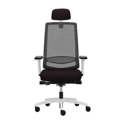 Ергономичен стол Rim Victory VI 1405 White, Synchronous ST2 механизъм, до 120 kg, черен