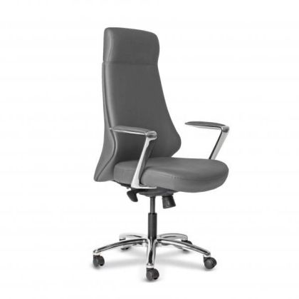 Директорски стол RFG Wave 05 HB, екокожа, Synchronous механизъм, до 120 kg, сив