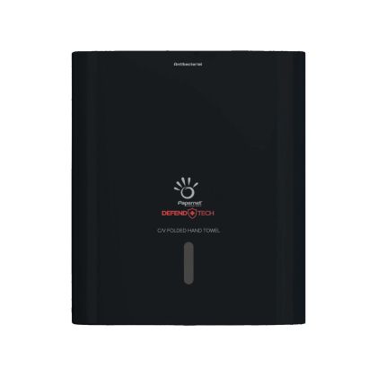 Диспенсър за кърпи за ръце Papernet, черен, 2.5 пачки, 30 х 14.5 х 33.6 cm