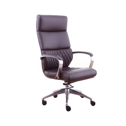 Директорски стол RFG GRANDE HB, екокожа, до 150 kg, кафяв