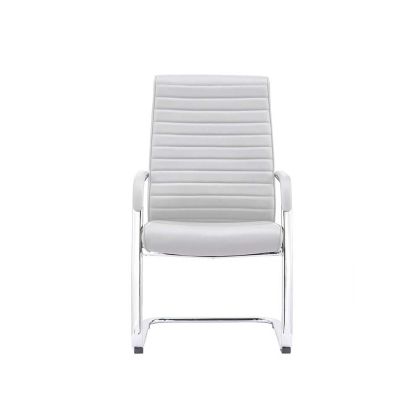 Посетителски стол RFG Bright M, екокожа, до 130 kg, бял, 2 броя в комплект