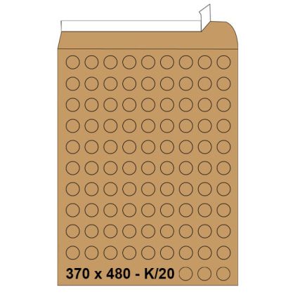 Плик Pigna кафяв с мехурчета K20 370х480 mm