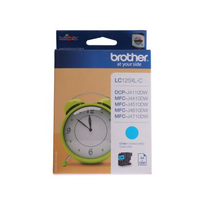 Оригинален патрон Brother LC125XL, J4510DW, 1200 страници/5%, Cyan