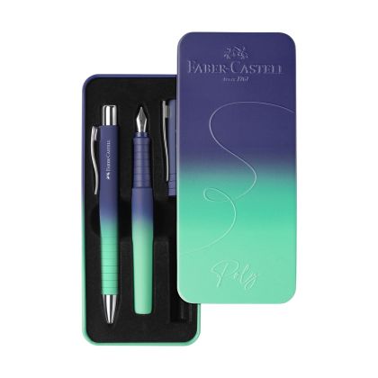 Faber-Castell Писалка и химикалка Poly, Buzzing blue