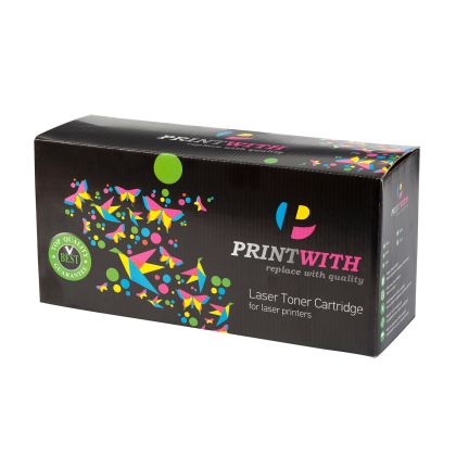 Съвместима тонер касета PrintWith HP CC532, 2800 страници/5%, Yellow