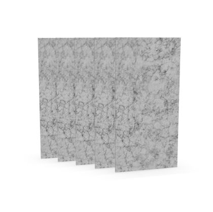 Акустично пано Narbutas Pet, правоъгълник, 200 х 400 х 9 mm, PET филц, 5 броя, светлосиво