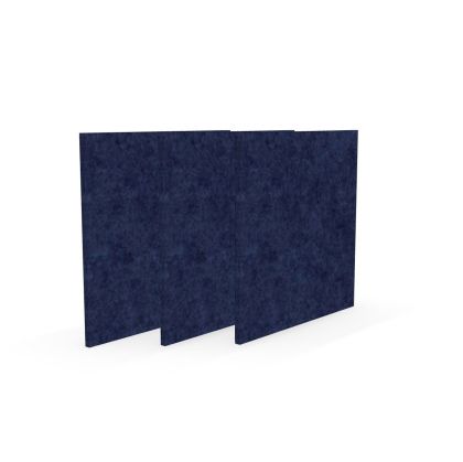 Акустично пано Narbutas Pet, квадрат, 200 х 200 х 9 mm, PET филц, 3 броя, тъмносиньо