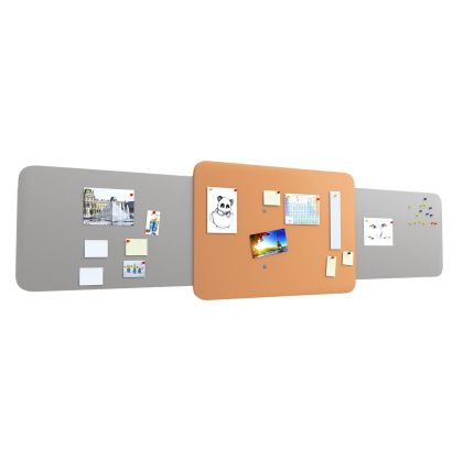 Пано за стена RFG Dale, 3000 х 1000 mm, ПДЧ и текстил, оранжево-сиво