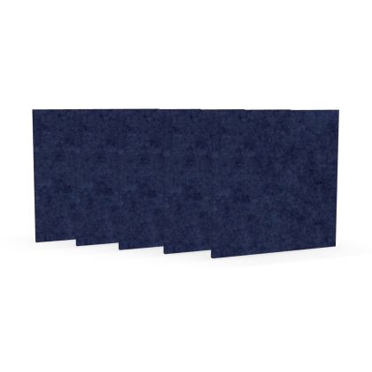 Акустично пано Narbutas Pet, квадрат, 200 х 200 х 9 mm, PET филц, 5 броя, тъмносиньо