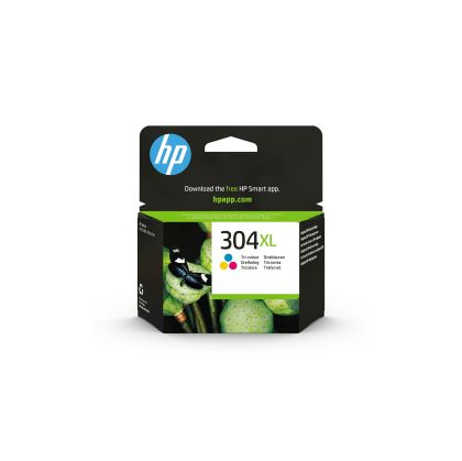 Оригинален патрон HP N9K07AE NO304XL, 300 страници/5%, Color