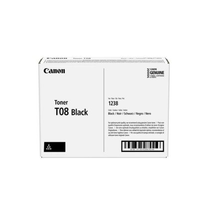Оригинална тонер касета Canon T08, 1100 страници/5%, Black