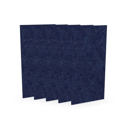 Акустично пано Narbutas Pet, правоъгълник, 200 х 400 х 9 mm, PET филц, 5 броя, тъмносиньо