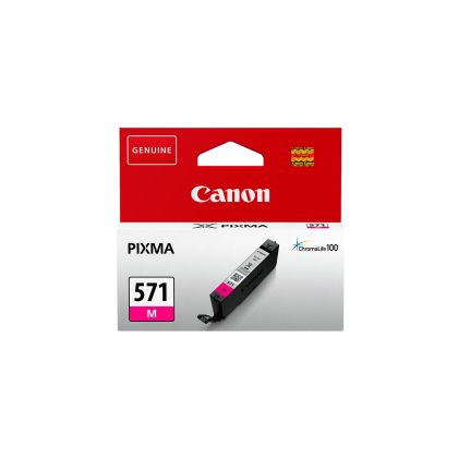 Оригинален патрон Canon CLI-571X, 650 страници/5%, Magenta