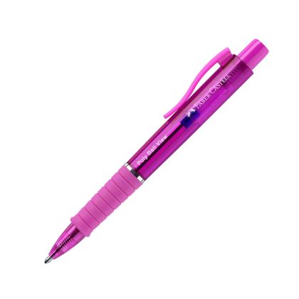 Faber-Castell Химикалка Poly Ball View, Electric Fuchsia