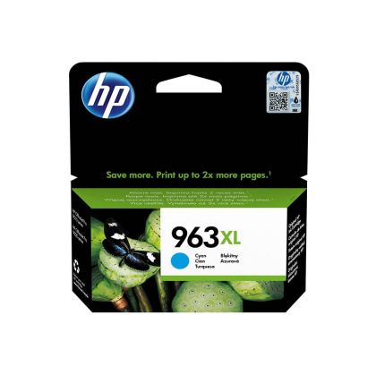 Оригинален патрон HP 3JA27AE, 963XL, 1600 страници/5%, Cyan