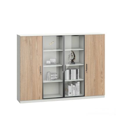 Шкаф RFG Monaco, 2000 х 400 х 1500 mm, ПДЧ, бряст и бяло