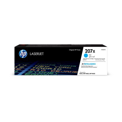 Оригинална тонер касета HP 207X W2211X, M255dw/M283fdn, 2450 страници/5%, Cyan