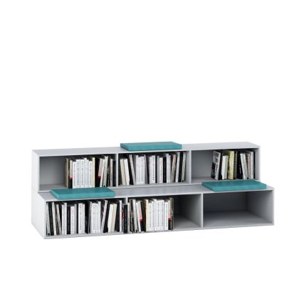 Етажерка RFG за сядане Frame, 2500 х 800 х 800 mm, ПДЧ 18 mm, бяла