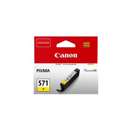 Оригинален патрон Canon CLI-571X, 650 страници/5%, Yellow