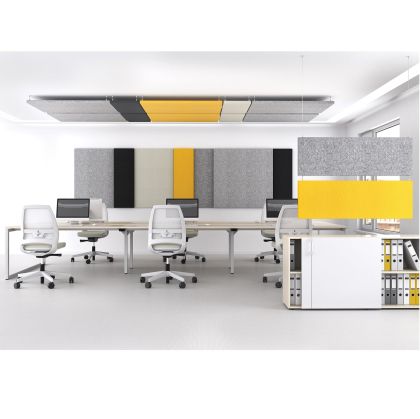 Шумоизолиращ стенен панел Modus Narbuta, 800 x 70 x 1200 mm, дамаска Velito Presto светла мента, ПДЧ 16 mm