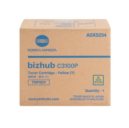 Оригинална тонер касета Minolta TNP50Y, 4700 страници/5%, Yellow