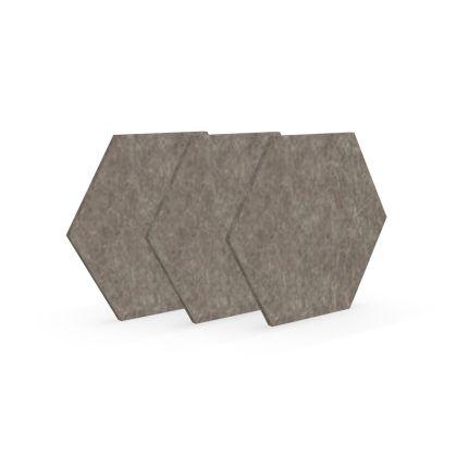 Акустично пано Narbutas Pet, шестоъгълник, 173 х 200 х 9 mm, PET филц, 3 броя, пясък