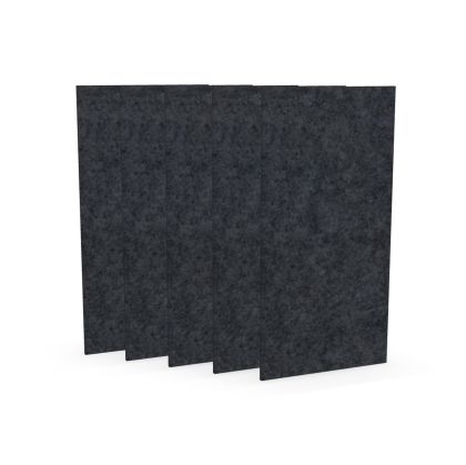 Акустично пано Narbutas Pet, правоъгълник, 200 х 400 х 9 mm, PET филц, 5 броя, тъмносиво