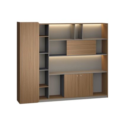 Шкаф RFG Parma, 2400 х 400 х 2000 mm, ПДЧ, орех и перлен графит