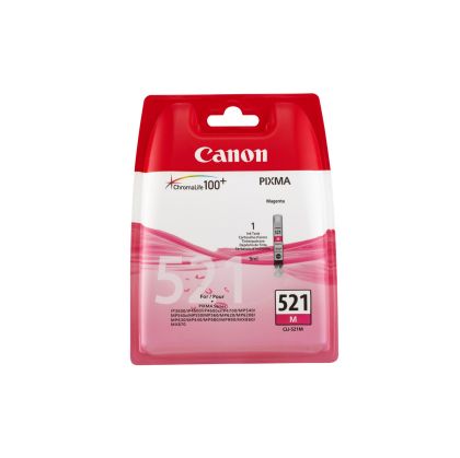 Оригинален патрон Canon CLI-521, 471 страници/5%, Magenta