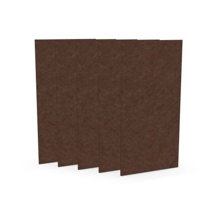 Акустично пано Narbutas Pet, правоъгълник, 200 х 400 х 9 mm, PET филц, 5 броя, цвят кестен