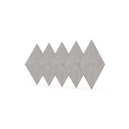 Акустично пано Narbutas Pet, диамант, 115 х 200 х 9 mm, PET филц, 5 броя, светлобежово