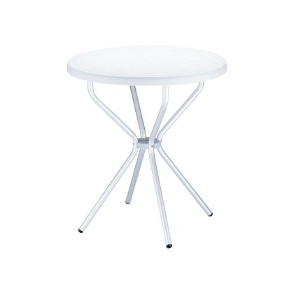 Градинска маса RFG Step, квадратна, пластмасова, бяла
