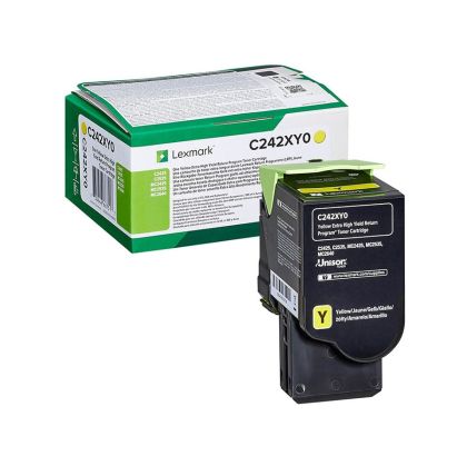 Оригинална тонер касета Lexmark C242XY0, C2325/C2425/C2535, 3500 страници/5%, Yellow