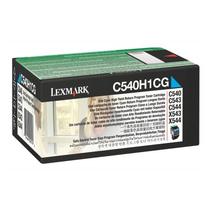 Оригинална тонер касета Lexmark C540H1CG, C540/X544DN, 2000 страници/5%, Cyan