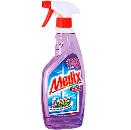 Почистващ препарат за стъкло Medix Lilac с помпа