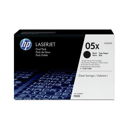 Оригинална тонер касета HP CE505X, 6500 страници/5%, Black, 2 броя