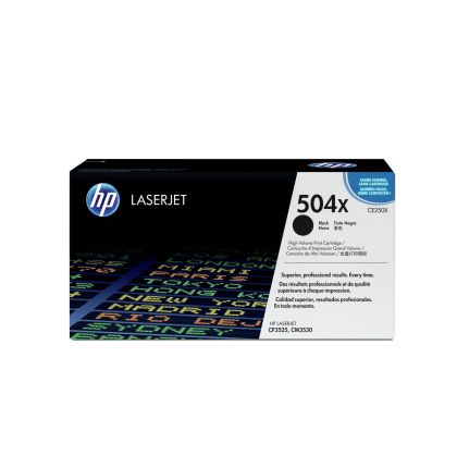 Оригинална тонер касета HP CE250X, CM3530/CP3525, 10500 страници/5%, Black