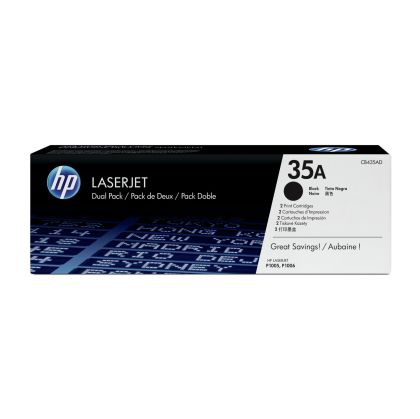 Оригинална тонер касета HP CB435AD, LJ P1005/P1006, 1500 страници/5%, Black, 2 броя