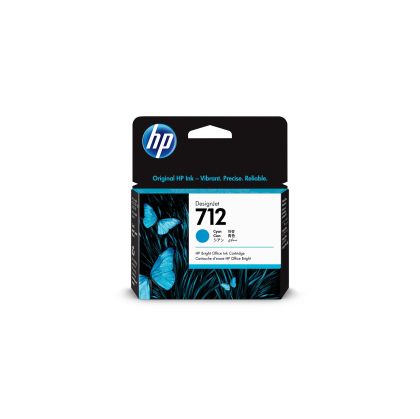 Оригинално мастило за принтер HP No712, 3ED67A, 29 ml, Cyan