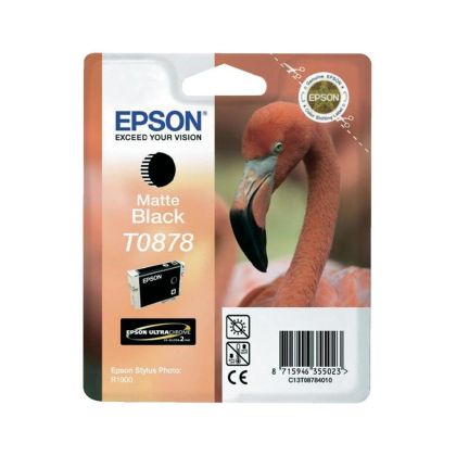 Оригинален патрон Epson C13T08784010, Stylus Photo R1900, 11.4 ml, Matte Black