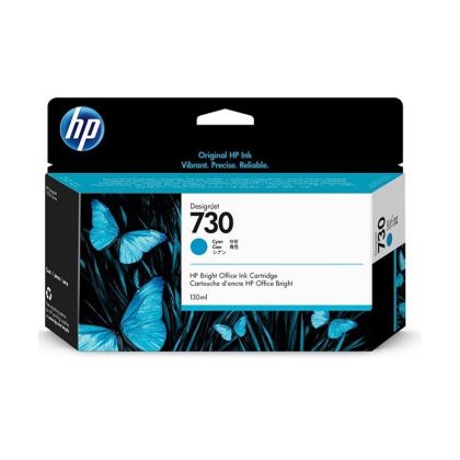 Оригинален патрон HP P2V62A, No730, 130 ml, Cyan